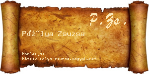 Pólya Zsuzsa névjegykártya